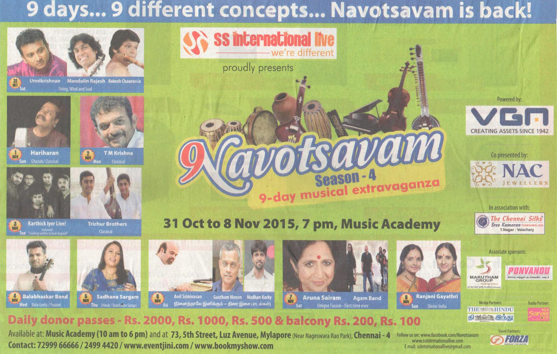 Concert of Aruna Sairam - Navotsavam Season 4 - 2015
